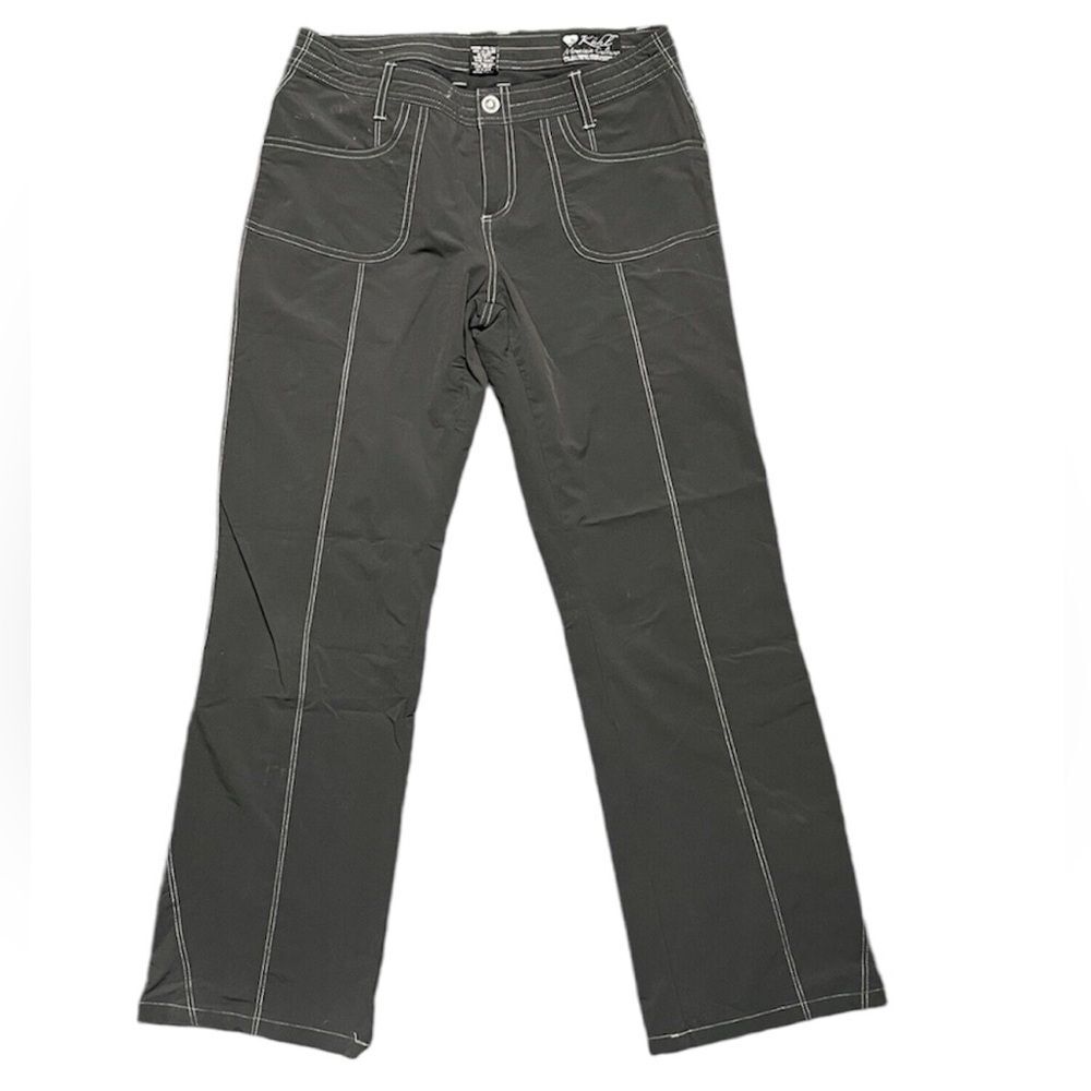 Kuhl Mountain Culture Gray Outdoor Active Hiking Long Track Cargo Style Pants 8